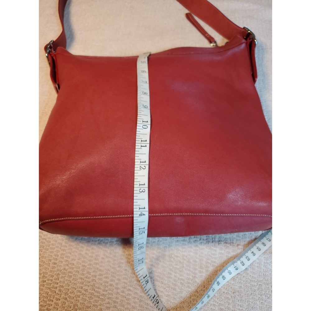 Coach Legacy Hobo Crossbody Bag Vtg 9177 Red Oxblood Duffle W/ Tassel* - Picture 11 of 16